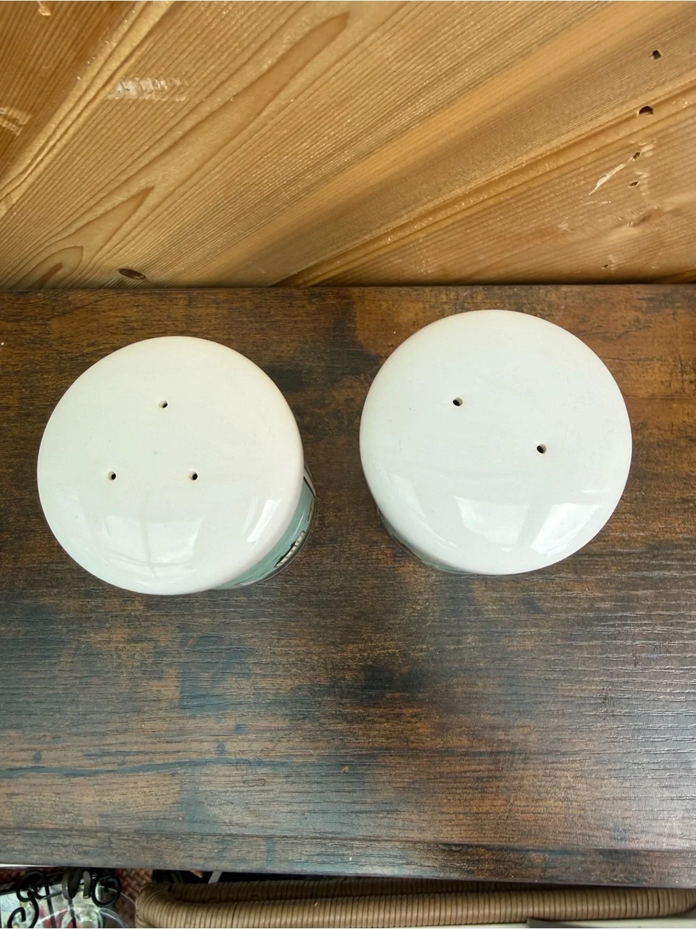 Coastal Lighthouse Salt & Pepper Shakers - White, Aqua